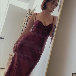 Princess Polly Deep Red Maxi Dress